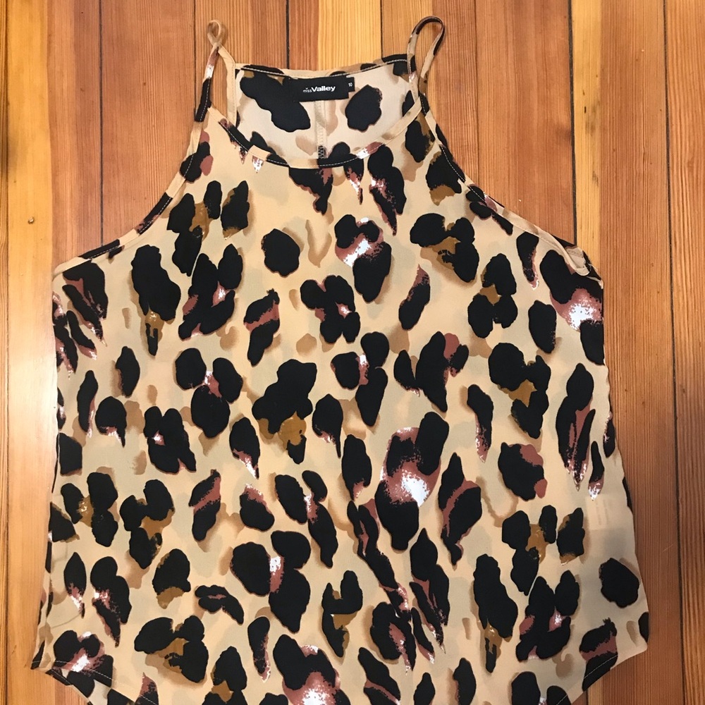 Leopard tank top size 10